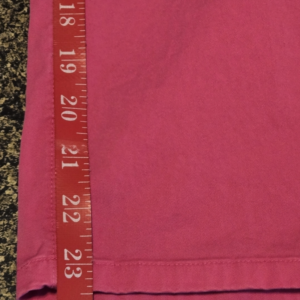 Crown & Ivy Charlotte Women’s 10 Bright Pink Capri Jeans 4 Pocket Clamdiggers - Picture 14 of 15
